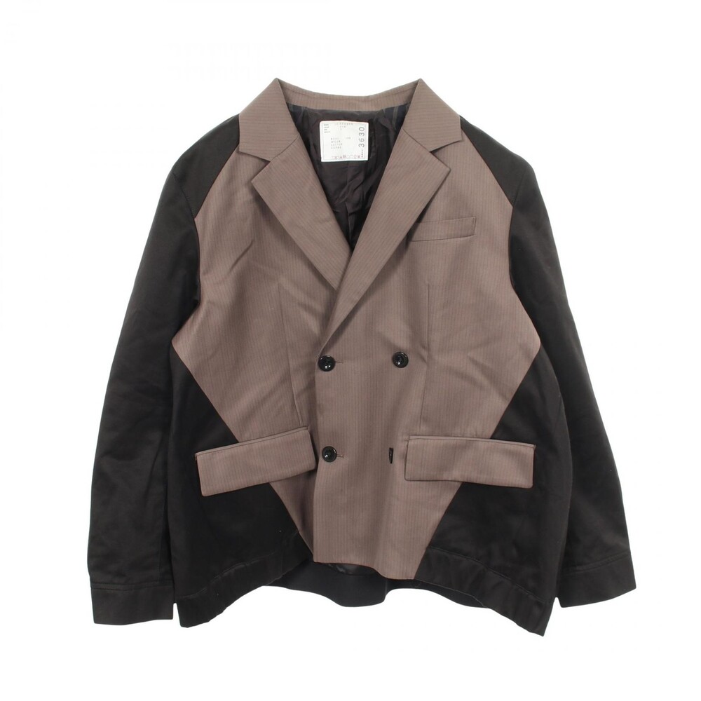 Sacai Doeskin Mix Tailored Jacket Wool #338777S72B